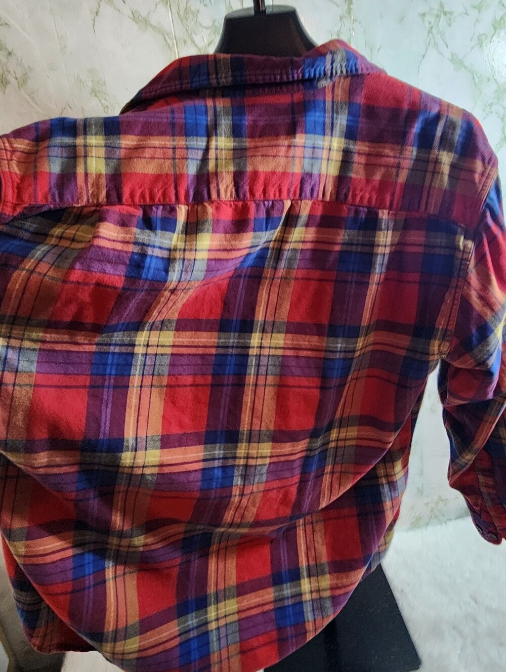 Eddie Bauer 100% Cotton Plaid Shirt - Picture 9 of 11